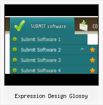 Glass Effect Expression Design Javascript Frontpage Menu Blocks