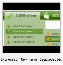 Samples Menu Frontpage Expression Design Samples Buttons