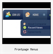 Using Vertical Dropdown Menus In Frontpage Tabbed Pages In Frontpage